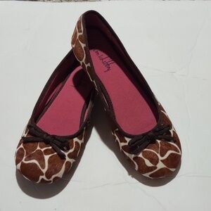 Sam and Libby Ballet Flats Giraffe Fur